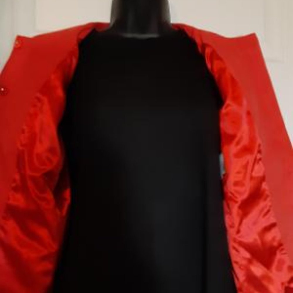 Tahari Sorbet Orange Ruched Jacket